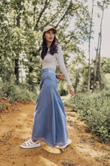 Blue Circle Skirt