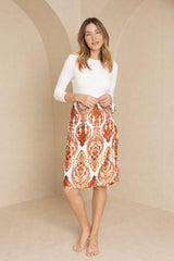 Floral Printed Wrap Skirt