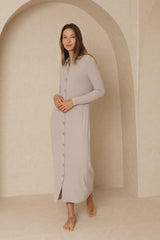 Tan Cardi Maxi Dress