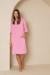 Pink Terry Robe Dress