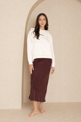 Maroon Slip Skirt