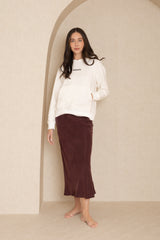 Maroon Slip Skirt