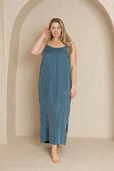 Blue Slip Dress