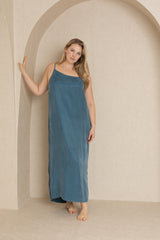 Blue Slip Dress