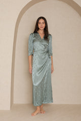 Sage Smile Wrap Maxi