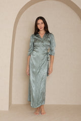 Sage Smile Wrap Maxi