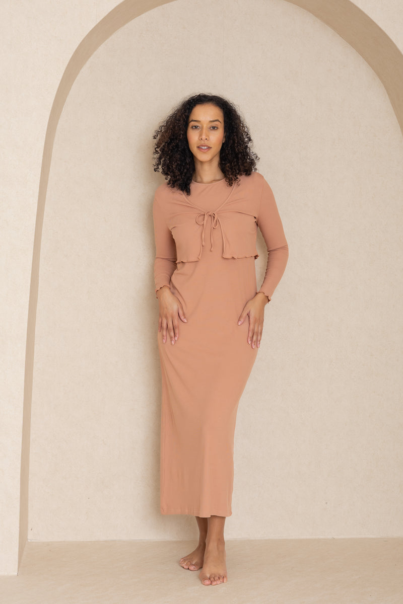 Mauve Basic Jumper Maxi