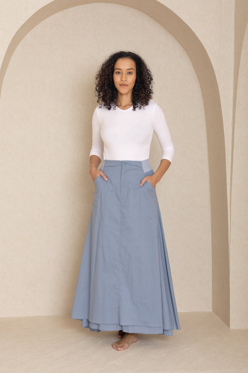 Blue Circle Skirt