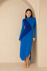 Blue Trapeze Dress