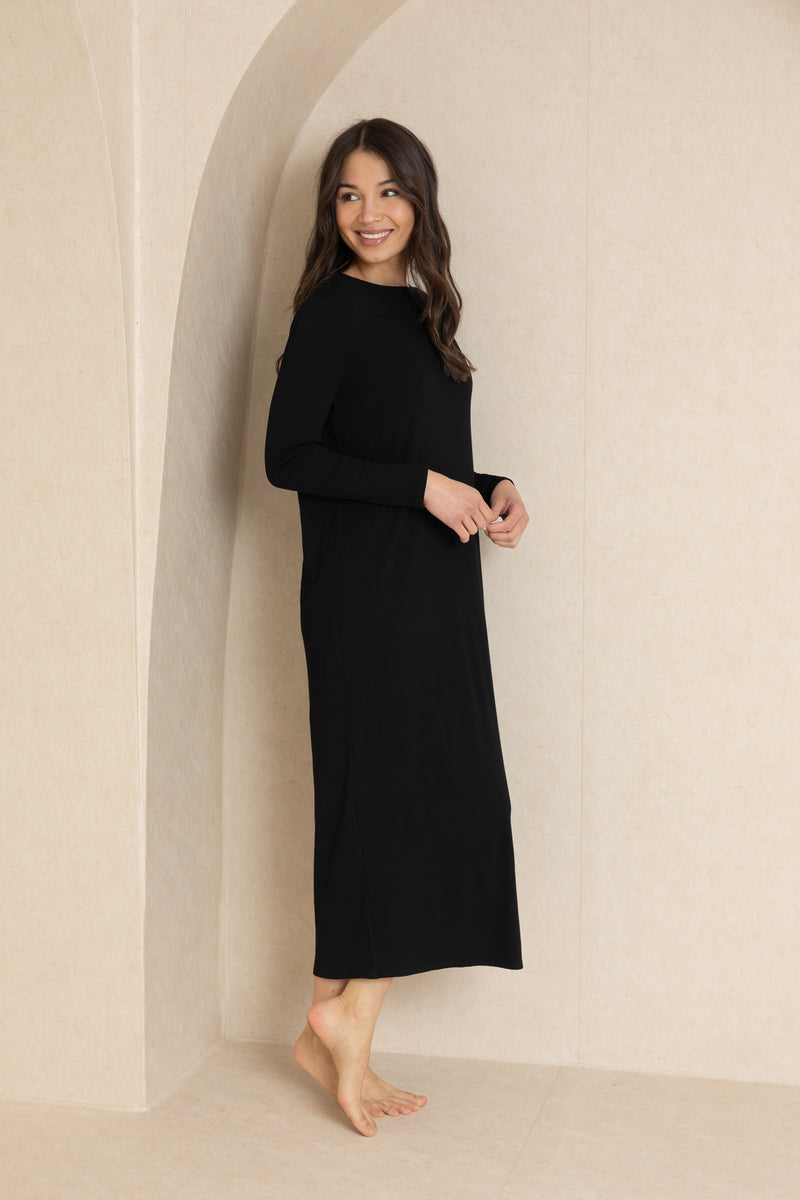 Black Basic Maxi