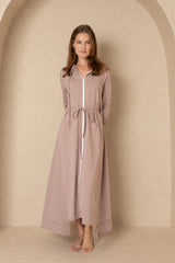 Mauve Maxi Sweatshirt Dress