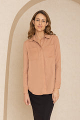 Mauve Pocket Blouse