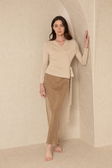 Brown Slip Skirt