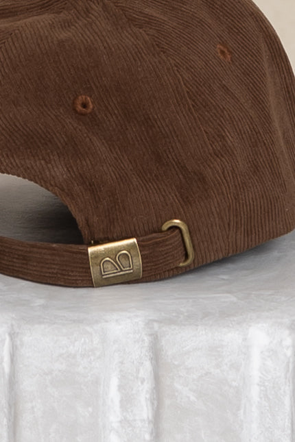 Brown Corduroy Cap