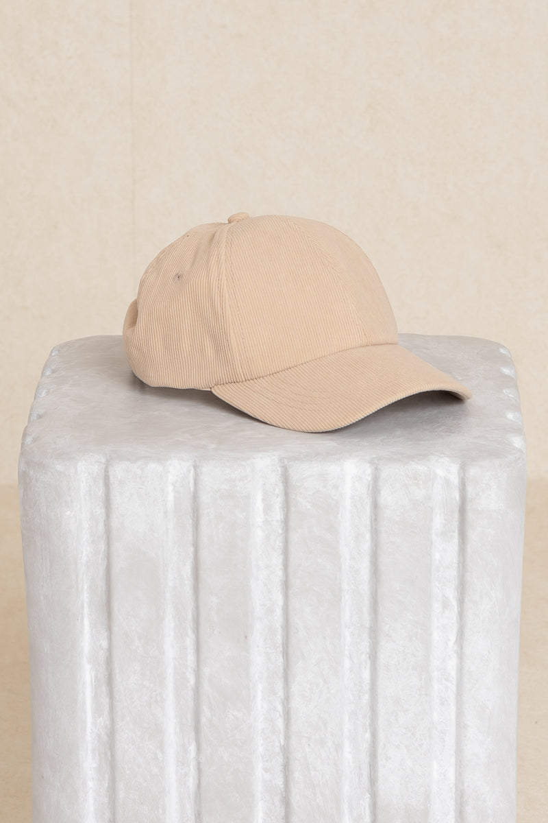 Tan Corduroy Cap