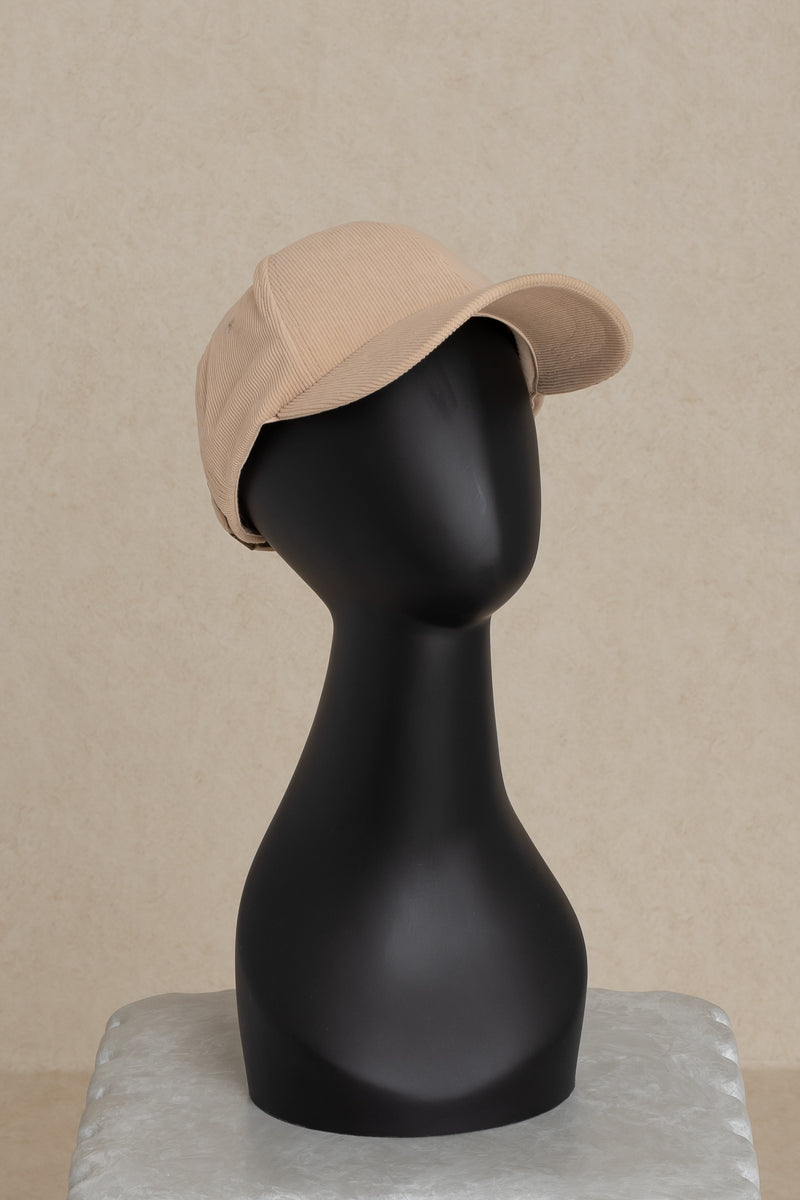 Tan Corduroy Cap