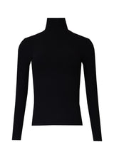 Black Ribbed Turtleneck