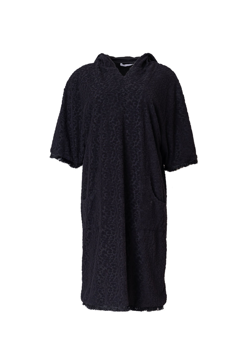 Black Terry Robe Dress