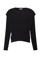 Black Tri Knit Sweater