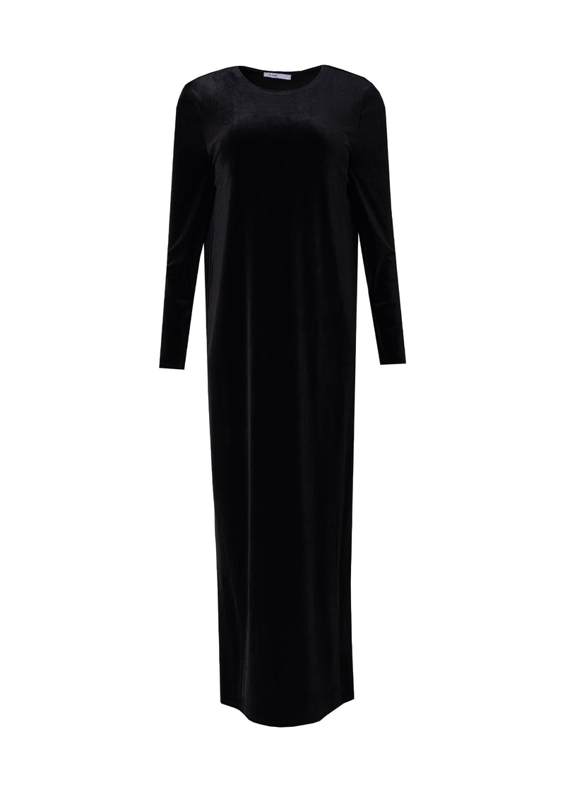 Black Velour Basic Maxi