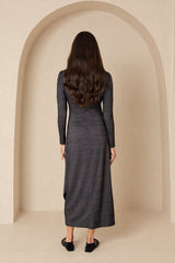 Black Sparkle Circle Maxi