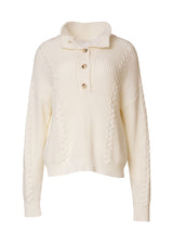 Cream Braided Knit Sweater