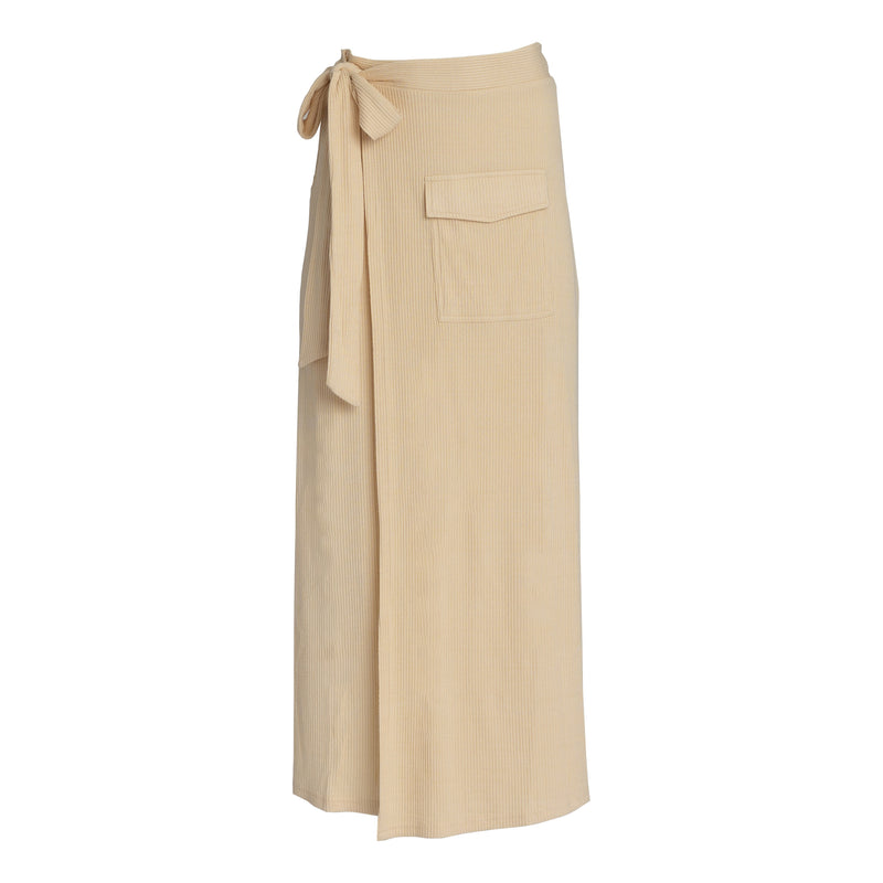 Eggshell Wrap Pocket Skirt