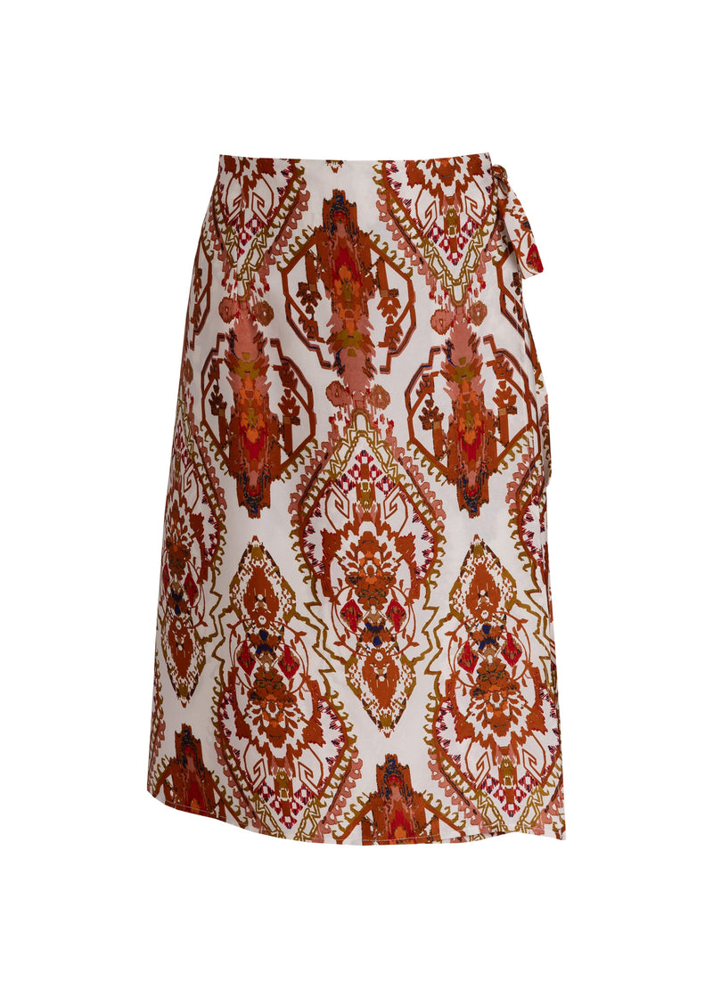 Floral Printed Wrap Skirt