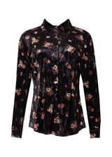 Floral Velour Blouse