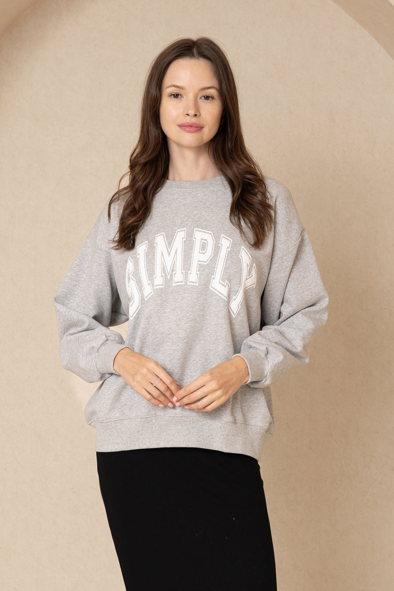 Grey Simply Sweatshirt