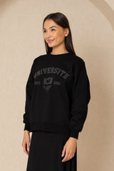 Black Universite Sweatshirt