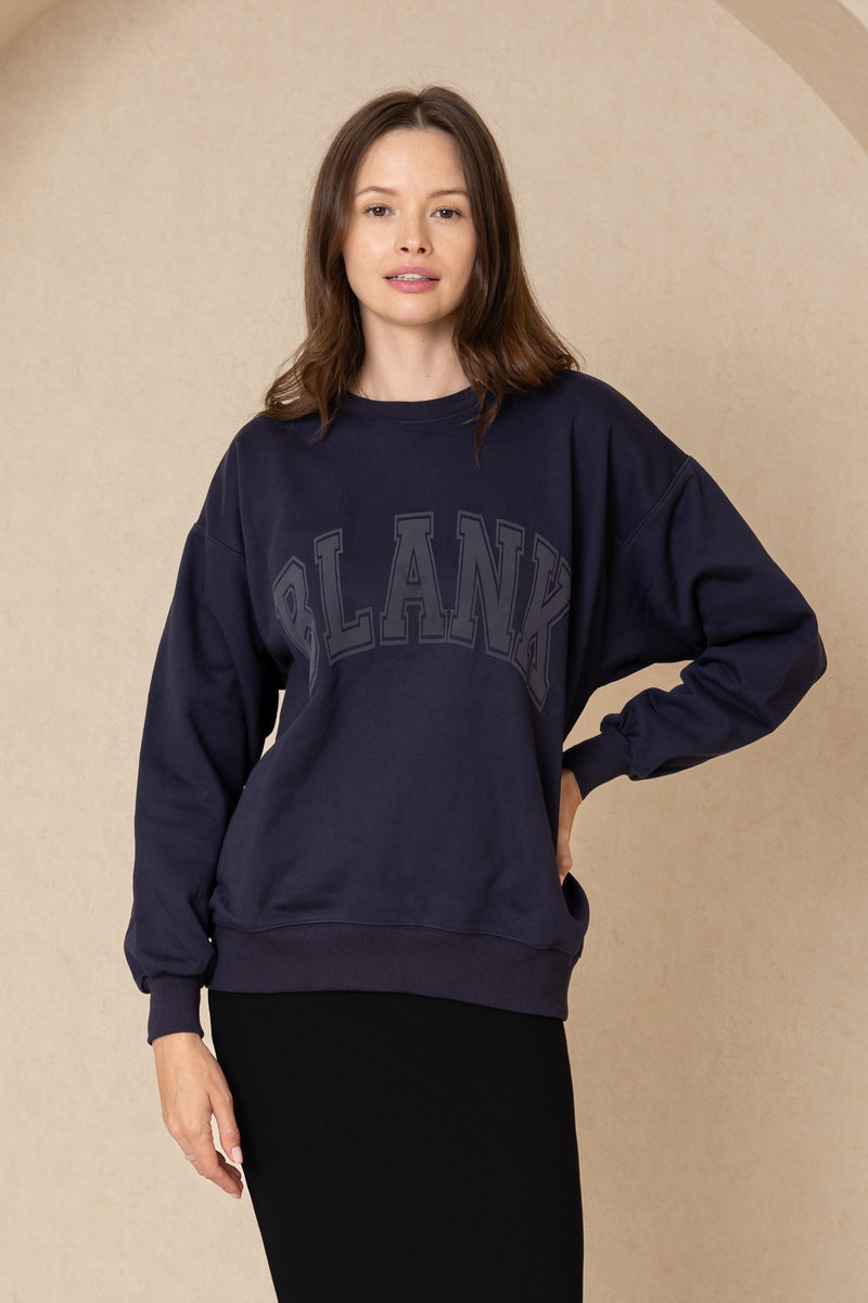 Navy Blank Sweatshirt