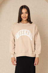 Tan Weekend Sweatshirt