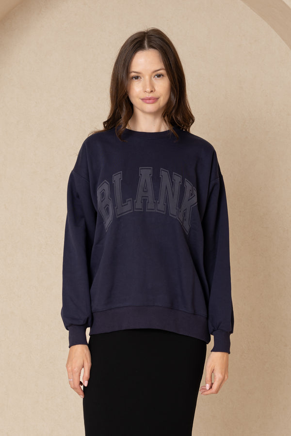 Navy Blank Sweatshirt