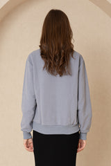 Blue Half Zip Sweatshirt