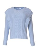 Light Blue Tri Knit Sweater