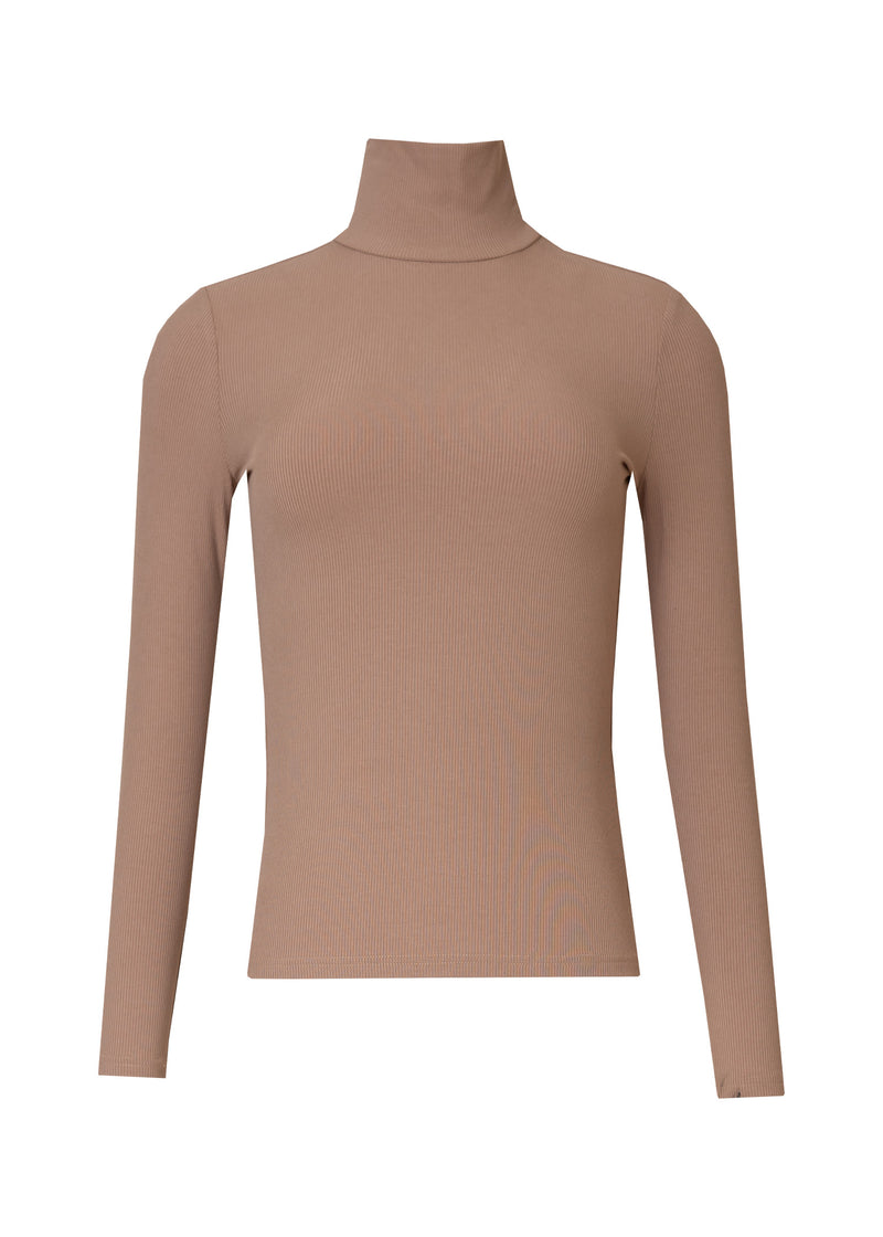 Light Brown Ribbed Turtleneck