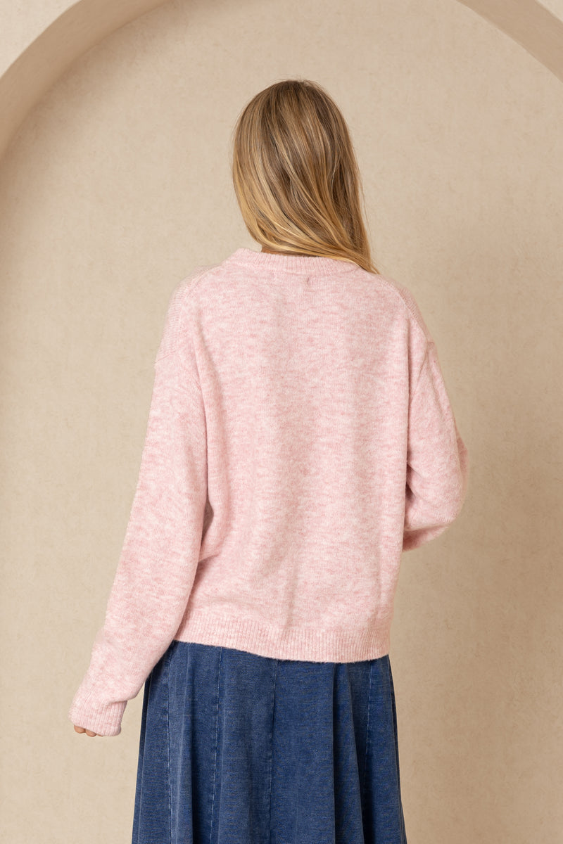 Light Pink Oversized Sweater