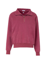 Raspberry Half Zip Sweatshirt