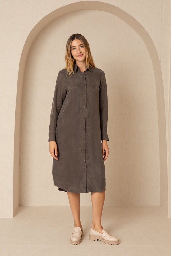 Green Smoke Shirt Dress