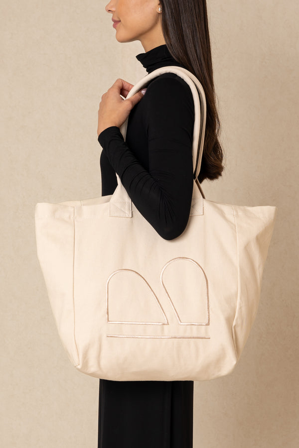 Cream Canvas Bag