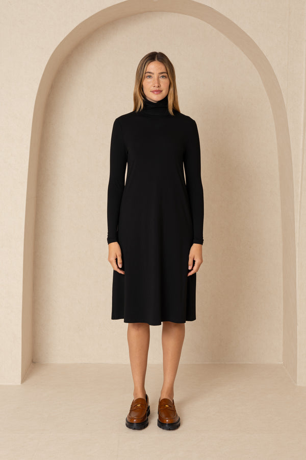 Black Turtleneck Dress