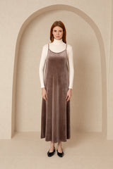 Light Brown Velour Slip Jumper