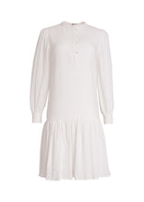 White Gauze Loop Dress