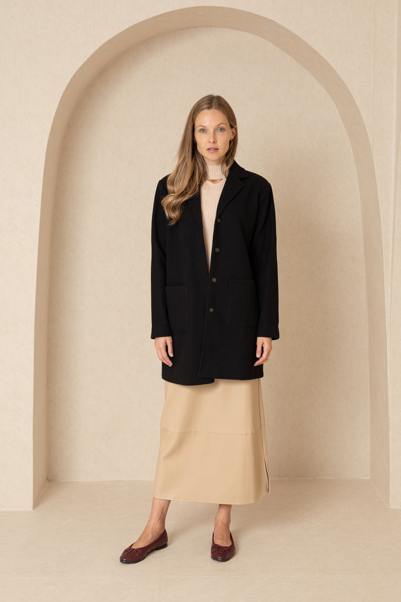 Black Wool Coat