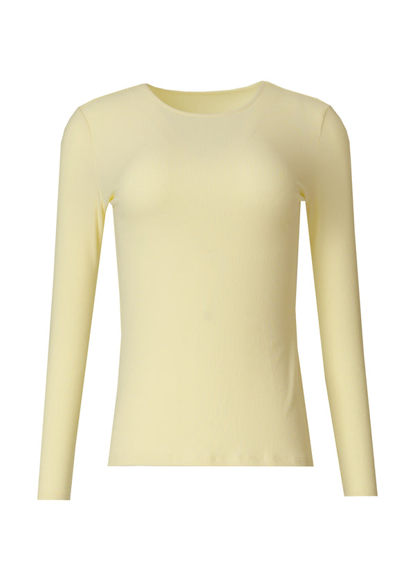 Yellow Long Sleeve Ribbed Tee