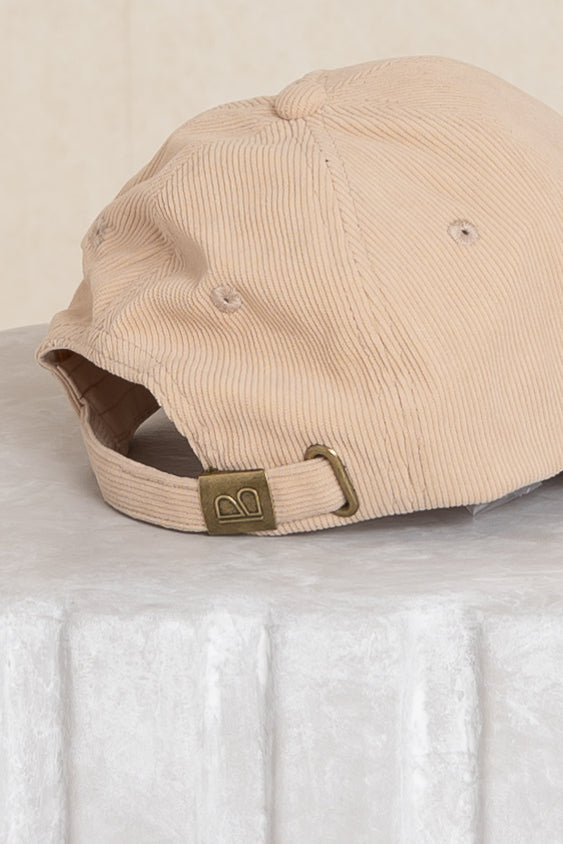 Tan Corduroy Cap