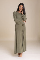 Sage Double Tie Maxi