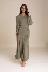 Sage Double Tie Maxi