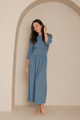 Denim Blue Basic Waist Maxi